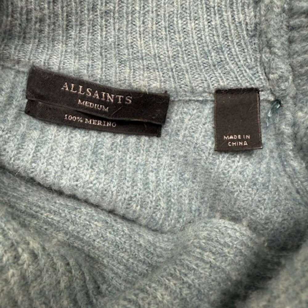 Allsaints Ridley Jumper in Opulence Blue, size Medium. EUC, rare color. - Picture 3 of 5